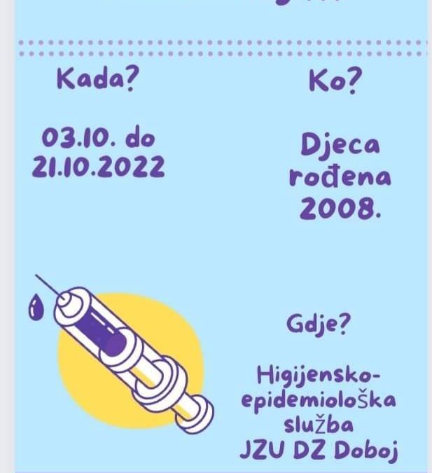 Обавјештење о вакцинацији